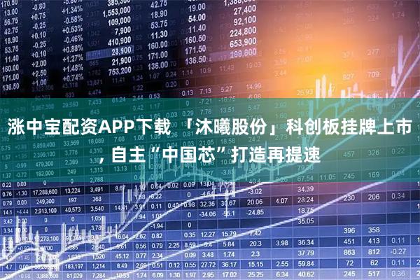 涨中宝配资APP下载 「沐曦股份」科创板挂牌上市, 自主“中国芯”打造再提速